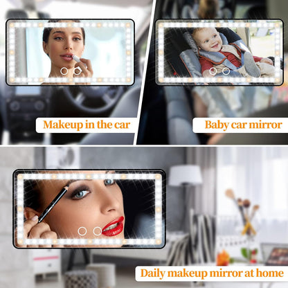 LED Car Sun Visor Mirror